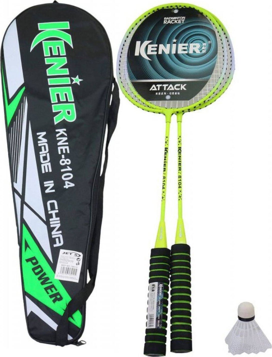 Madej ZESTAW DO BADMINTONA RAKIETKI MADEJ 8104 RAKIETY LOTKA POKROWIEC
