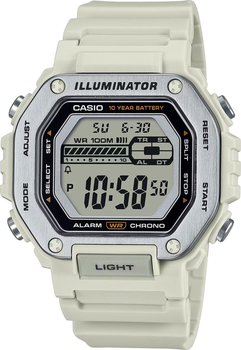 Zegarek Casio Zegarek męski Casio MWD-110H-8AVEF biały