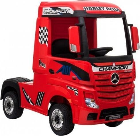 Lean Sport Auto na Akumulator Mercedes Actros Czerwony Lakierowany MP4