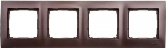 Kontakt-Simon Ramka poczwórna SIMON54 uniwersalna brąz - DR4/46
