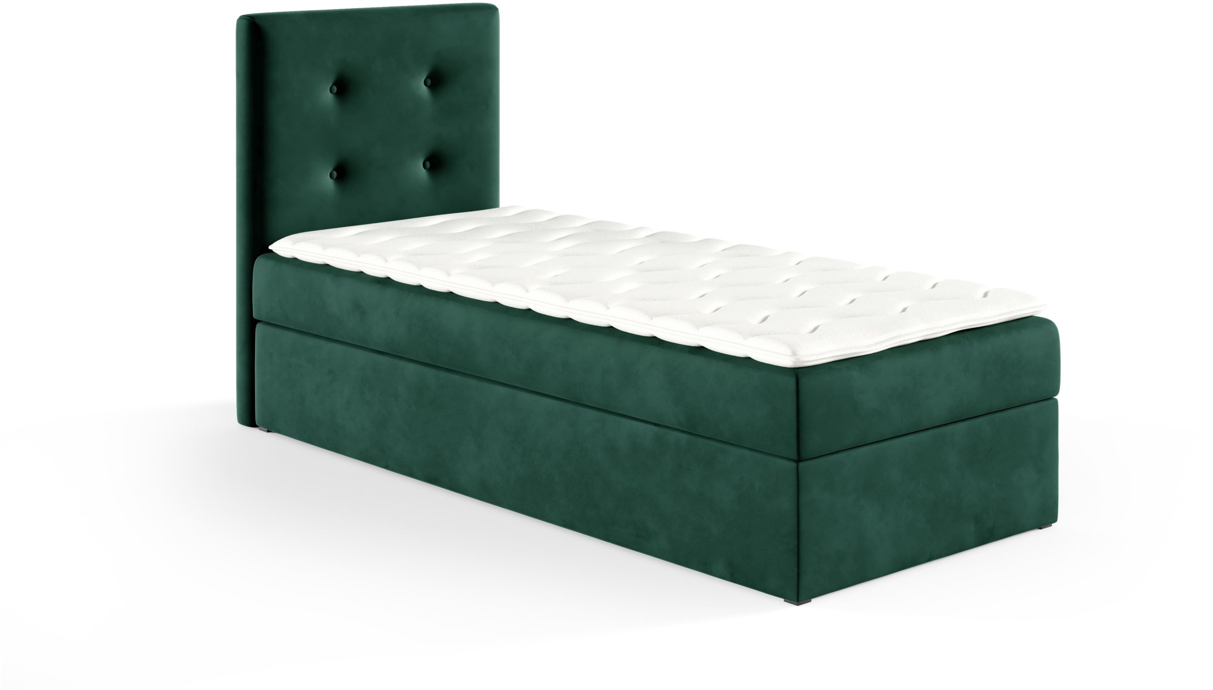 Łóżko kontynentalne Louis Box 90x200 bez nóg riviera 38