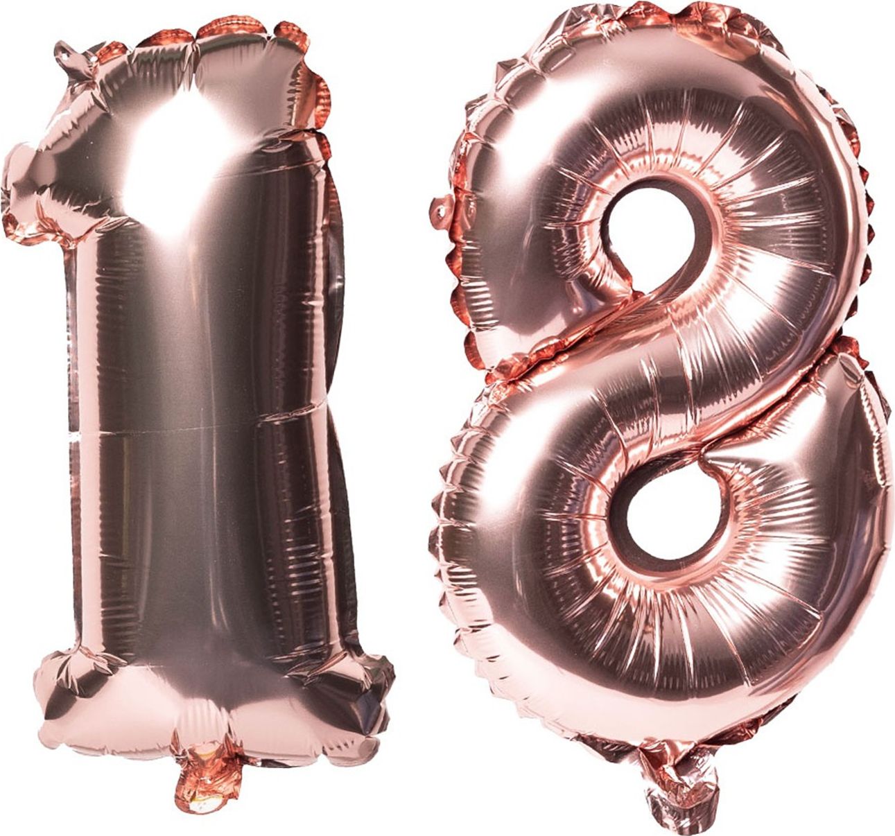 BALONY foliowe na 18 urodziny 35cm ROSEGOLD