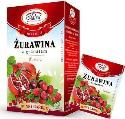 MALWA Herbata żurawina z granatem 20*2g MALWA