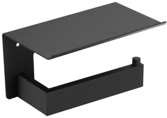 MEDICLINICS Harmonia AI2005B Tualetinio Popieriaus Laikiklis Su Lentyna, Juodas