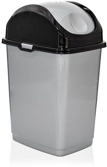 Kosz na śmieci Dunya Pojemnik uchylny Slim 5 l szary