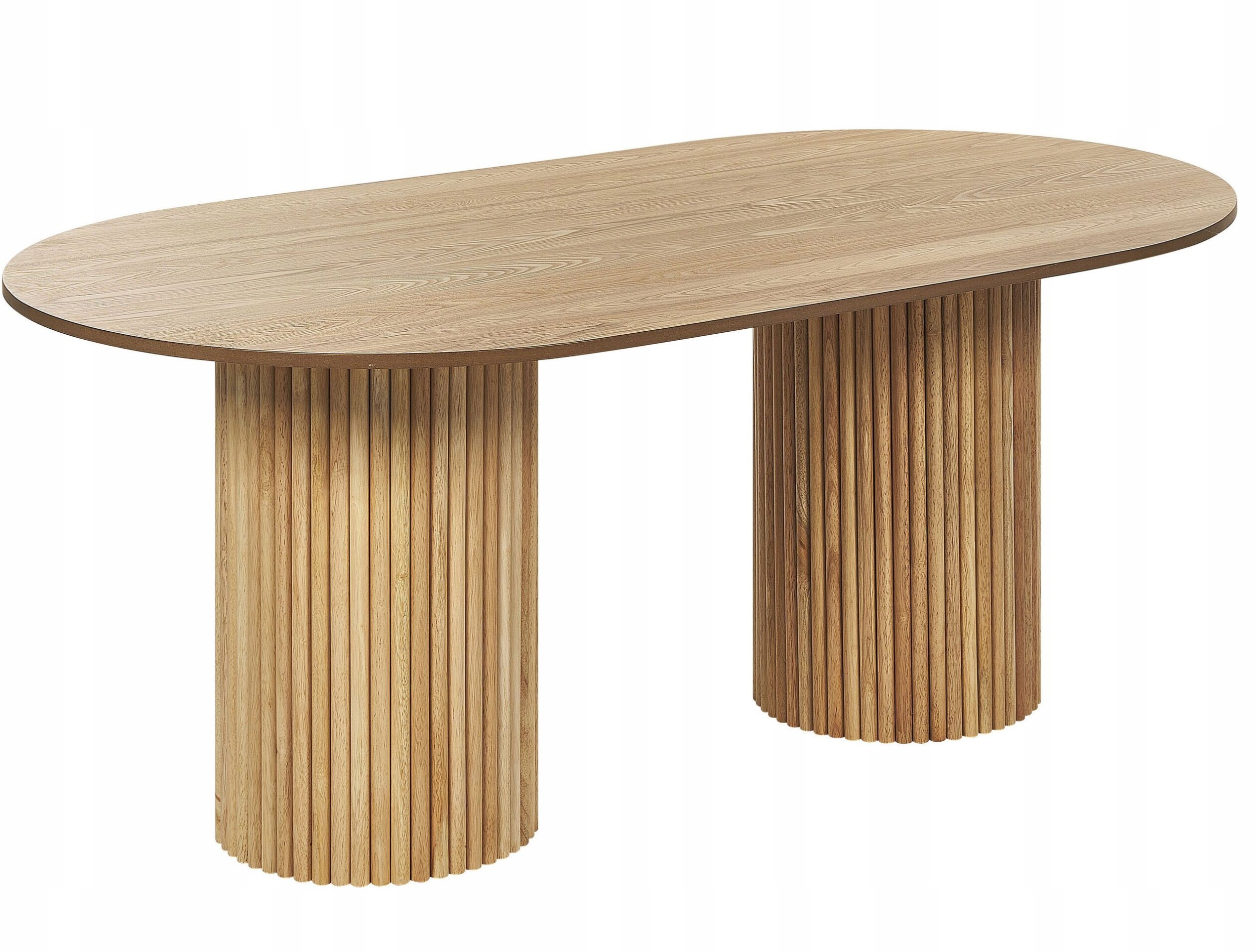 Beliani Stół do jadalni SHERIDAN Jesion 180 cm 100 cm