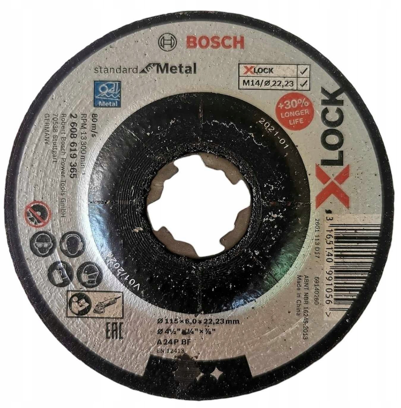 X-LOCK Tarcza Scierna metal 155X6,0MM