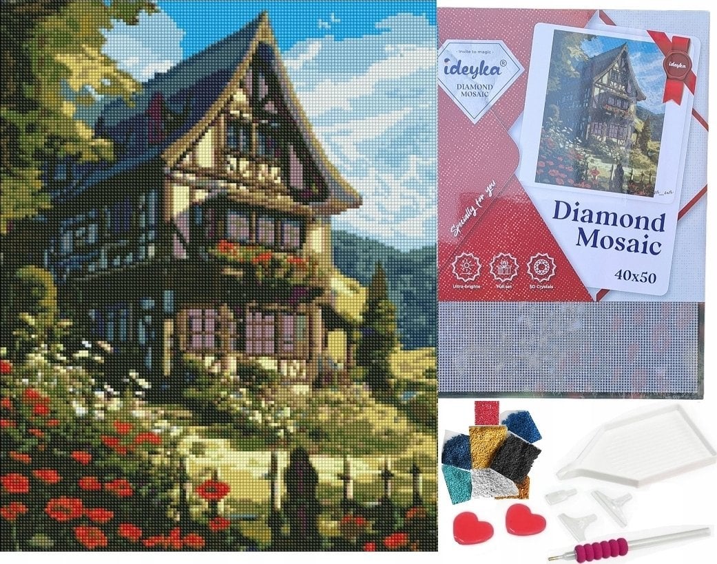 Diamentowa mozaika - Baśń w górach 40x50cm