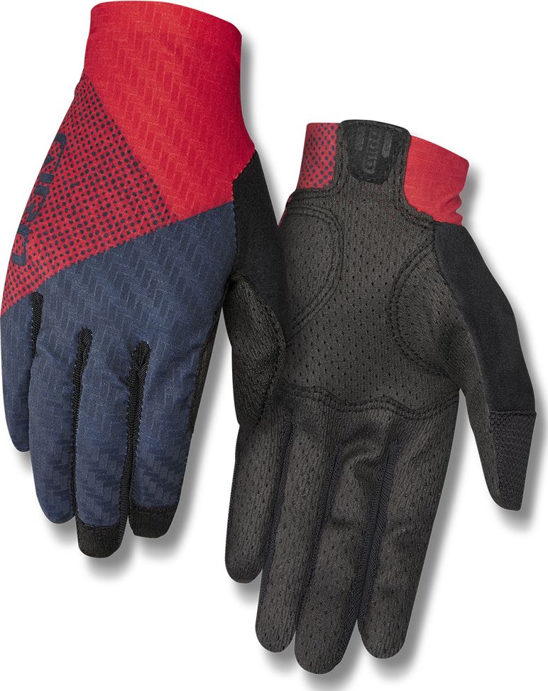 Giro Rękawiczki rowerowe damskie Riv'ette CS czerwono-granatowo-czarne r. L