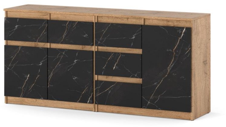 Komoda Loft Szafka 160cm Sypialnia Salon Pojemna Dąb Wotan San Sebastian