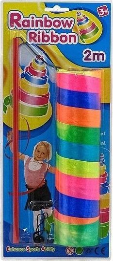 Tęczowa wstążka do ćwiczeń gimnastycznych 2m