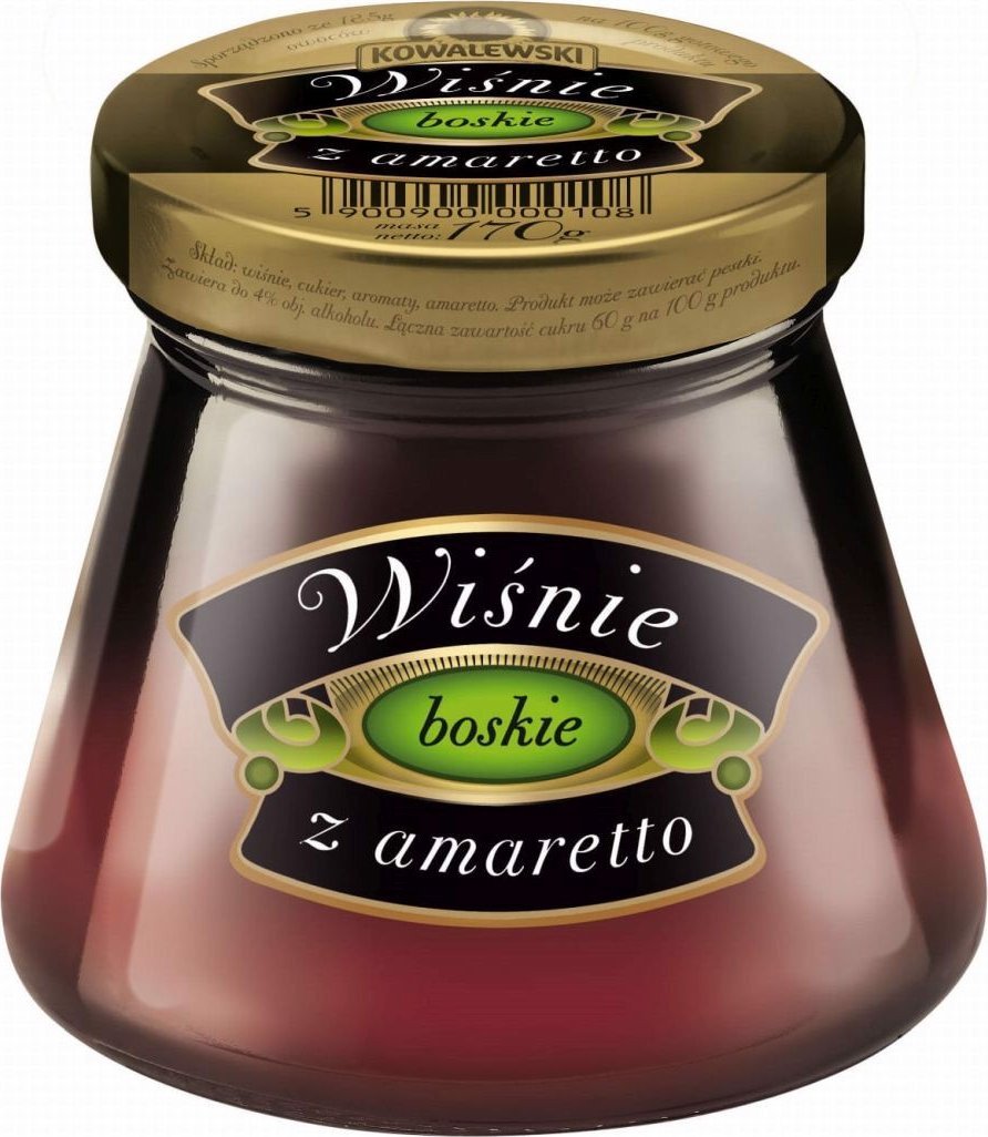 KOWALEWSKI Kowalewski Wiśnie z amaretto 170 ml