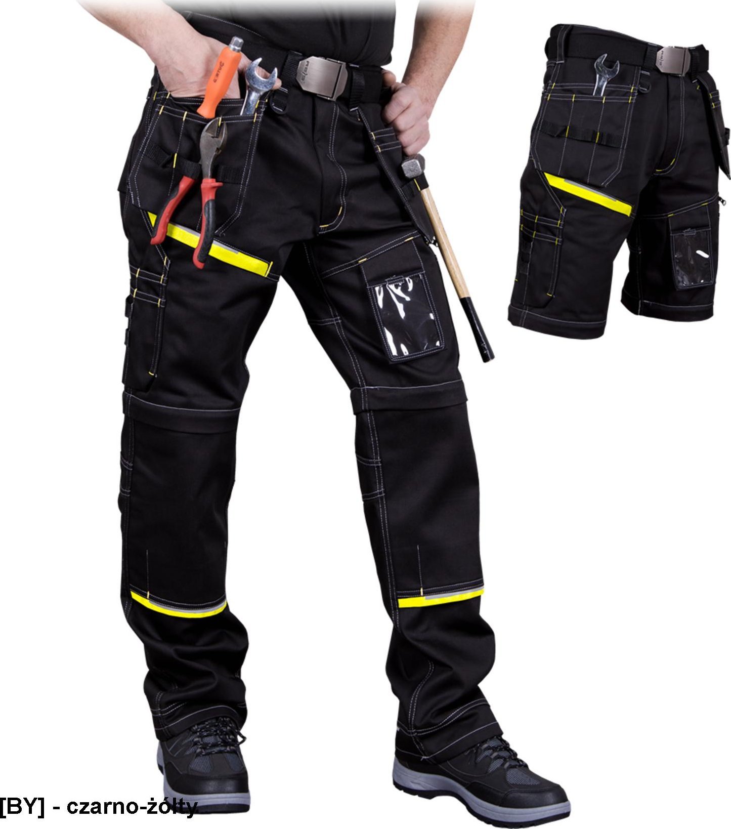 R.E.I.S. LH-PEAKER - SPODNIE OCHRONNE DO PASA 2w1 52