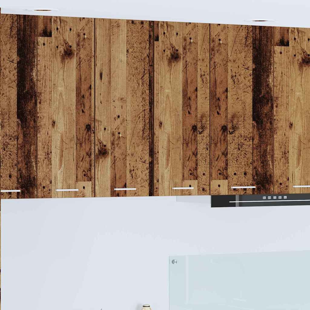 vidaXL Szafka wisząca Riga Stare Drewno i Biały 30 x 31 x 80 cm