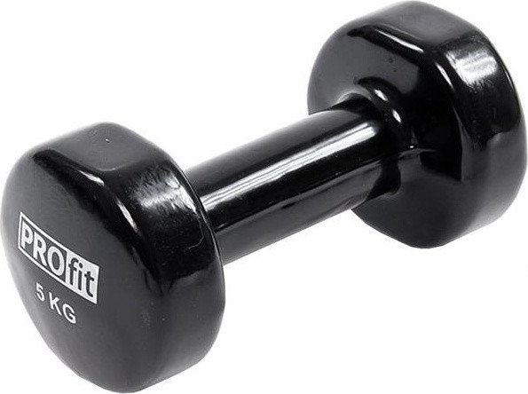 Hantel winylowy Profit 5 kg czarny DK 4102