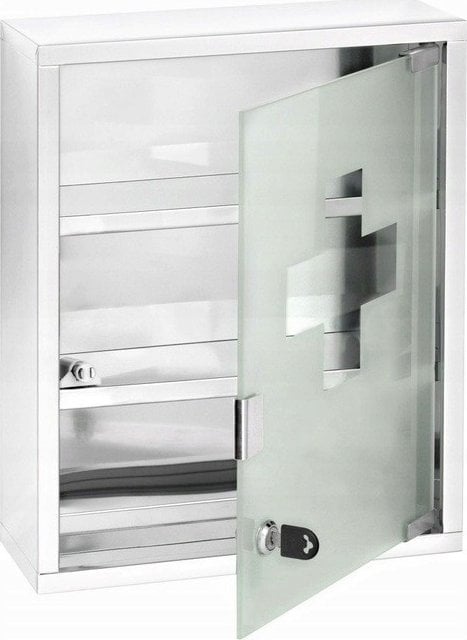 Wenko Apteczka MEDICINE CHEST zamykana na kluczyk - 30 x 12 x 40 cm, WENKO
