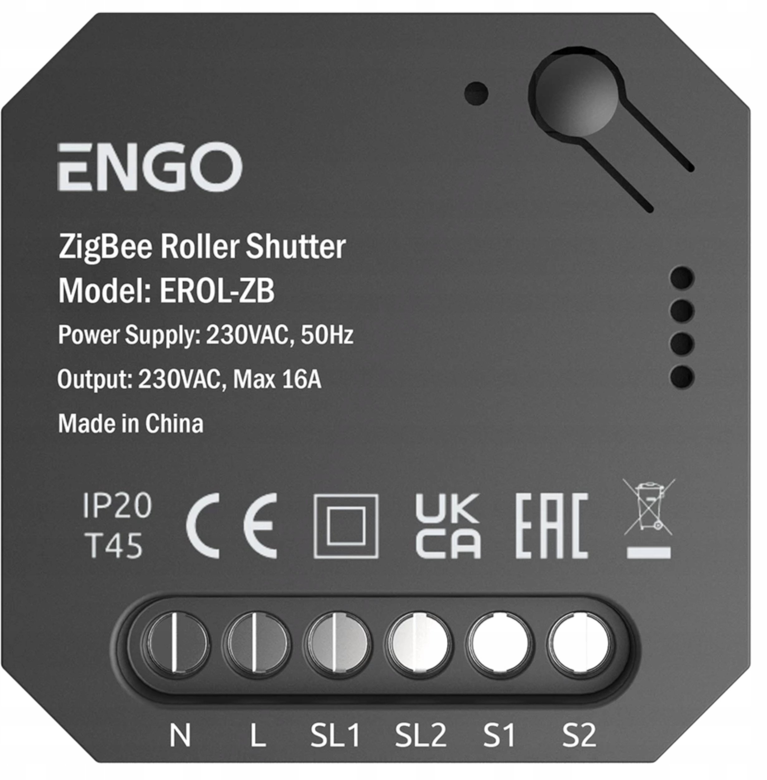 ENGO Controls EROL-ZB - Sterownik Rolet ZigBee do systemu ENGO Smart podtynkowy