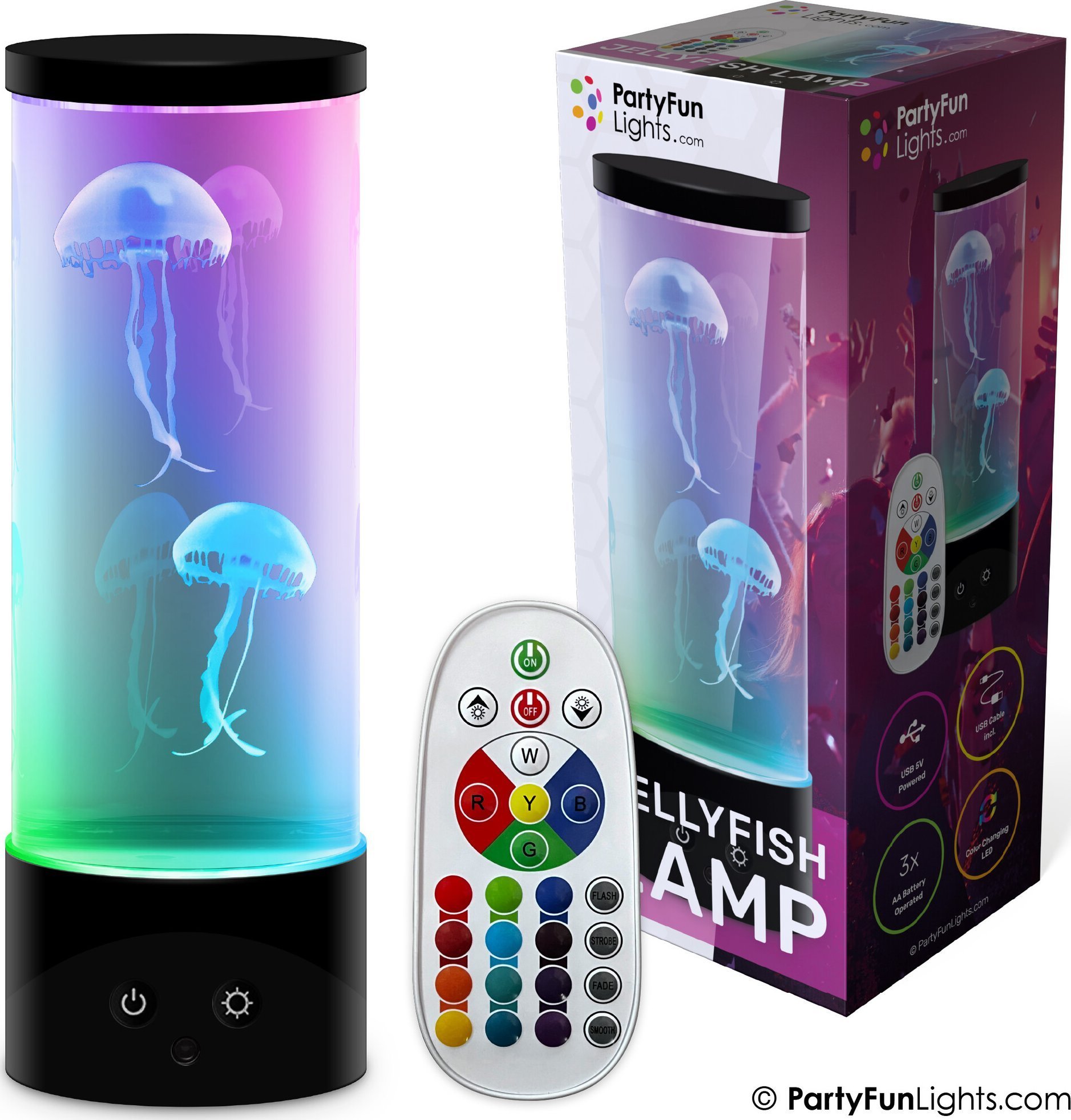 Gople lampe med fjernbetjening H: 30cm