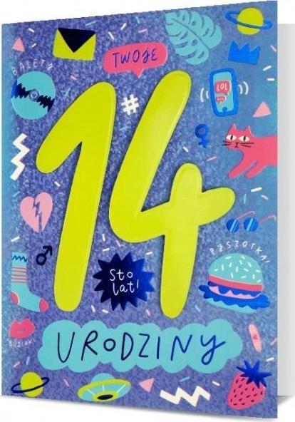 Pan Dragon Karnet B6 HM-200 14 Urodziny HM-200-2460