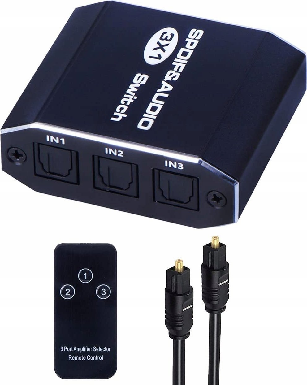 Pawonik AUDIO SWITCH 3X1 SPDIF TOSLINK ROZDZIELAC OPTYCZNY