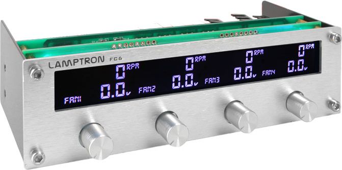 Lamptron Panel FC6 Fan Controller 5,25" srebrny (LAMP-FC0081S)