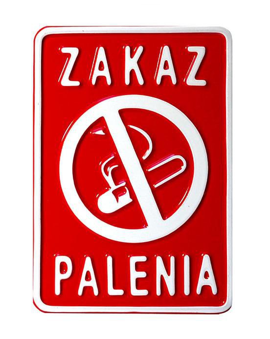 Tablica 15x20cm Zakaz Palenia - D2