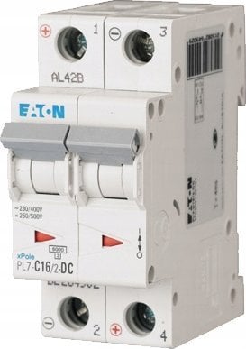 EATON (MB) Wyłącznik nadprądowy 2P C 16A 10kA DC PL7-C16/2-DC 264902
