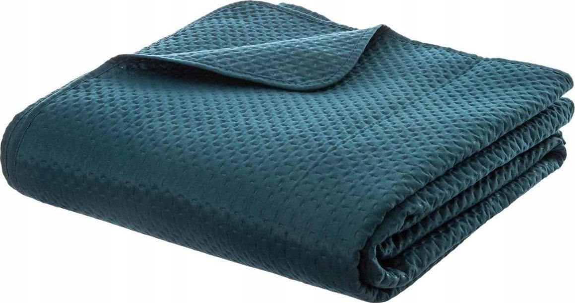 Atmosphera Narzuta na łóżko DOLCE 240 x 260 cm, 2 poszewki, kolor morski