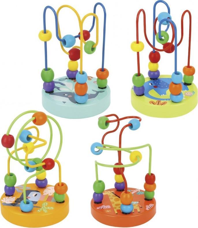 Tooky Toy TOOKY TOY Drewniana Edukacyjna Pętla Motoryczna Labirynt Przeplatanka