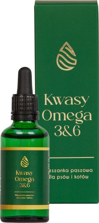 LAB V LAB-V Kwasy Tłuszczowe Omega 3 i 6 stosowane na ogólną poprawę stanu zdrowia oraz sierści i skóry dla psów i kotów 50ml