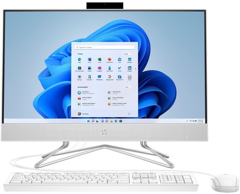 Komputer AiO HP 24-df1017nt / A1XS4EA / Intel i3 / 8GB / 256GB / Intel UHD / FullHD / Win 11 / Biały