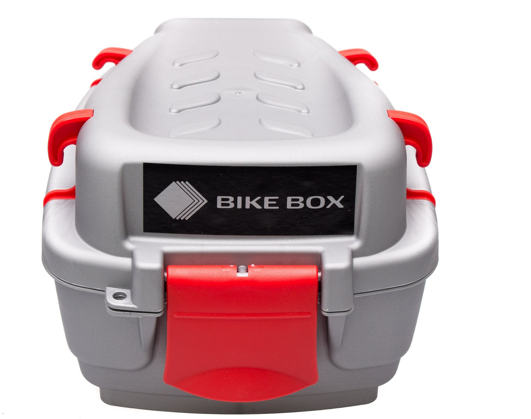 Cargo Mały kufer na bagażnik Srebrno-Czerwony Uniwersalny