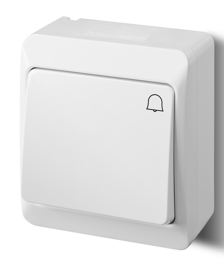 Elektro-Plast Łącznik natynkowy ŁNT Hermes dzwonek biały (0337-02)