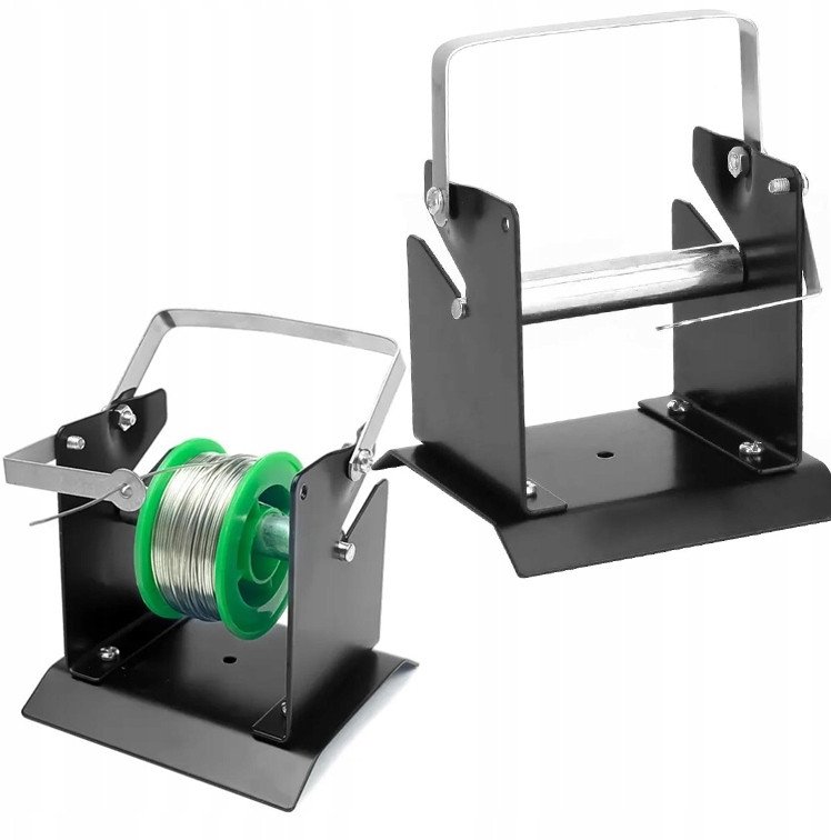 UCHWYT PODSTAWKA POD SZPULKĘ CYNY Z PROWADNICĄ PODAJNIK NA CYNE 115MM HQ