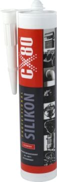 CX80 SILIKON Czerwony do wysokich temperatur 310ml (CXSCZERWONY310)