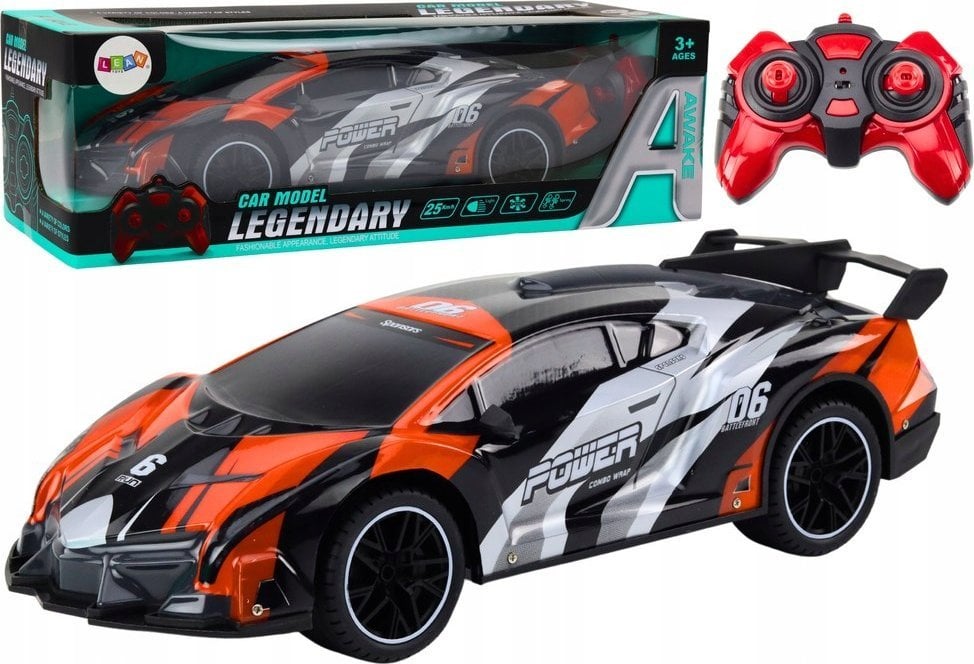LeanToys Auto Sportowe Zdalnie Sterowane RC 1:10 Pomarańczowe Prędkość 25 km/h