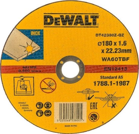 Dewalt DEWALT TARCZA METAL 180x1,6mm INOX