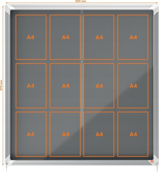 Nobo Gabl filc Nobo Premium Plus 12xA4 szar