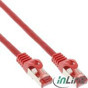 InLine Patchcord, Cat.6, S/FTP, 0.5m, czerwony (76450R)