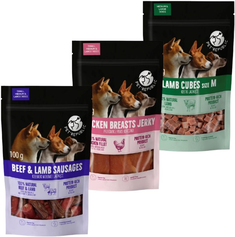 PetRepublic przysmak Mix Smaków dla psa 3x100g