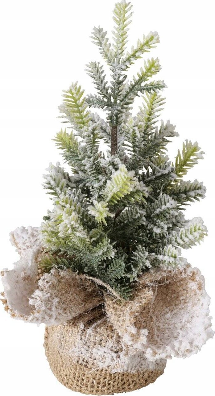 Boltze Sztuczna choinka w jutowej doniczce TANNE, 22 cm