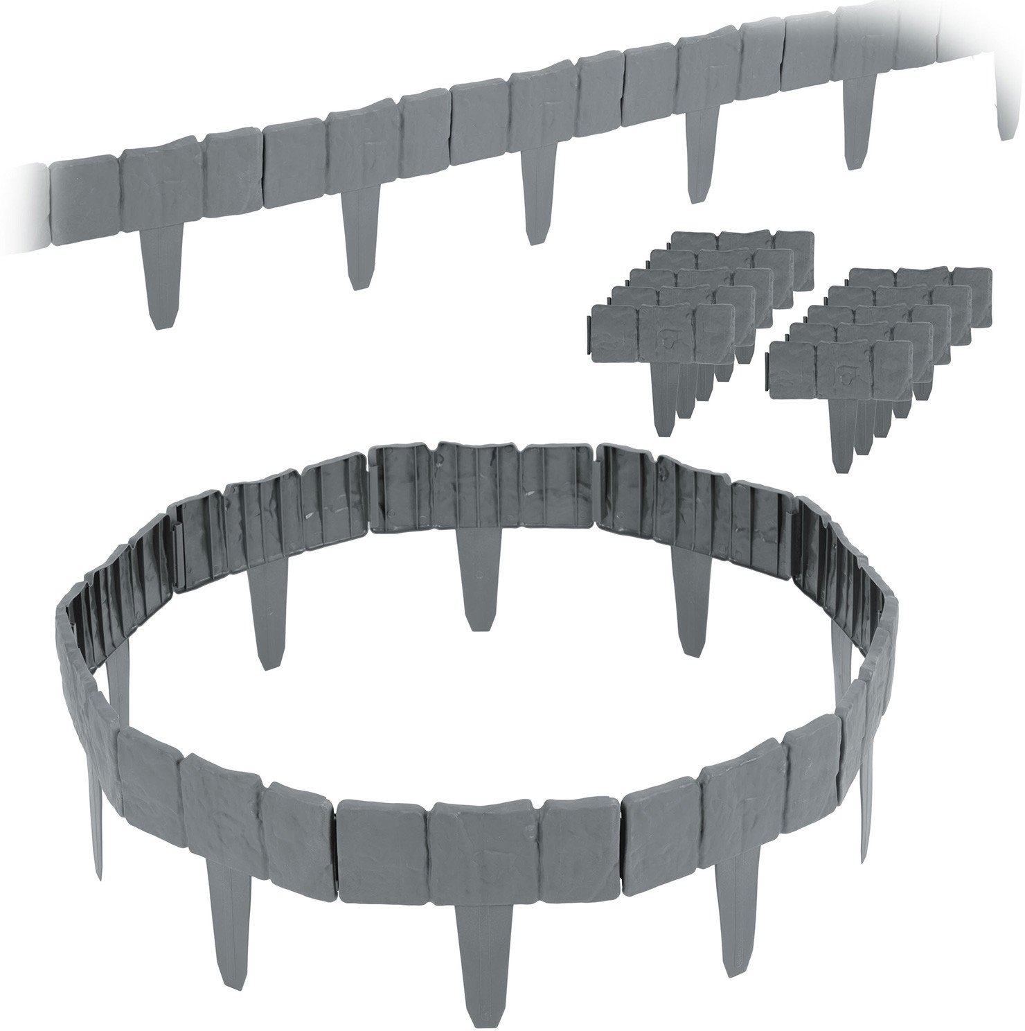 Obrzeże ogrodowe Plonos 250 cm PL-962 szare