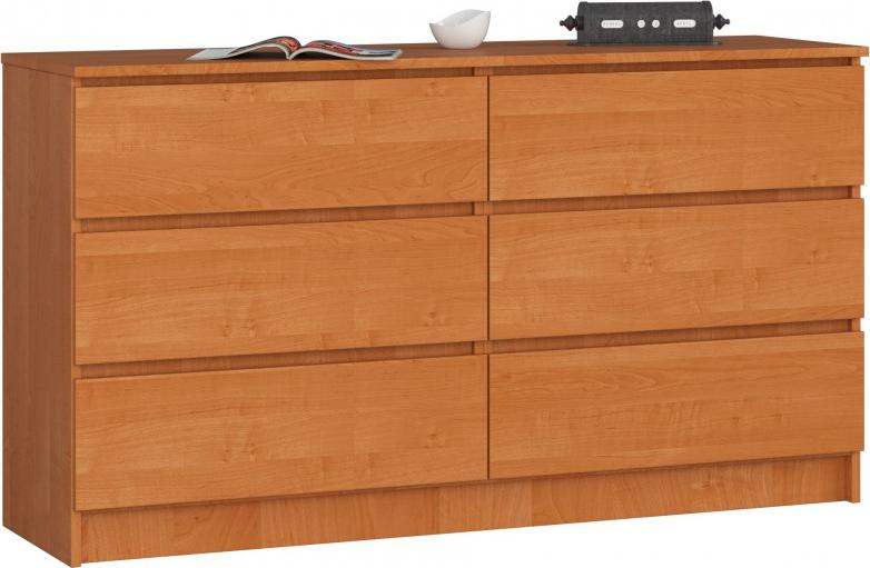Fabryka Mebli Akord KOMODA K 140 cm 6 SZUFLAD OLCHA
