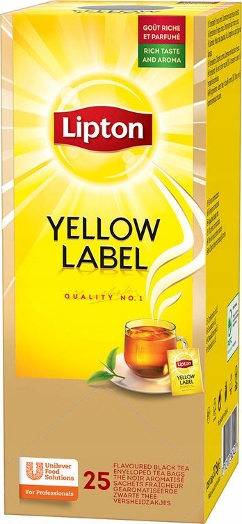 Lipton Herbata czarna Yellow Label 25 kopert