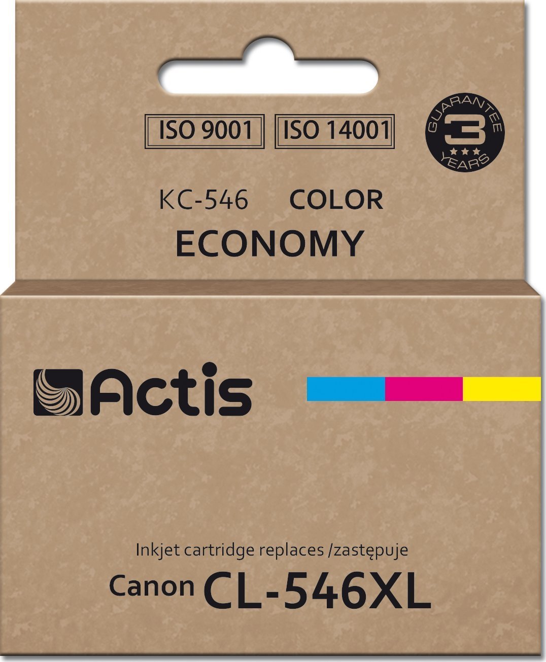 Tusz Actis Tusz Actis KC-546 (zamiennik Canon CL-546XL; Supreme; 15 ml; 180 stron; czerwony, niebieski, żółty).