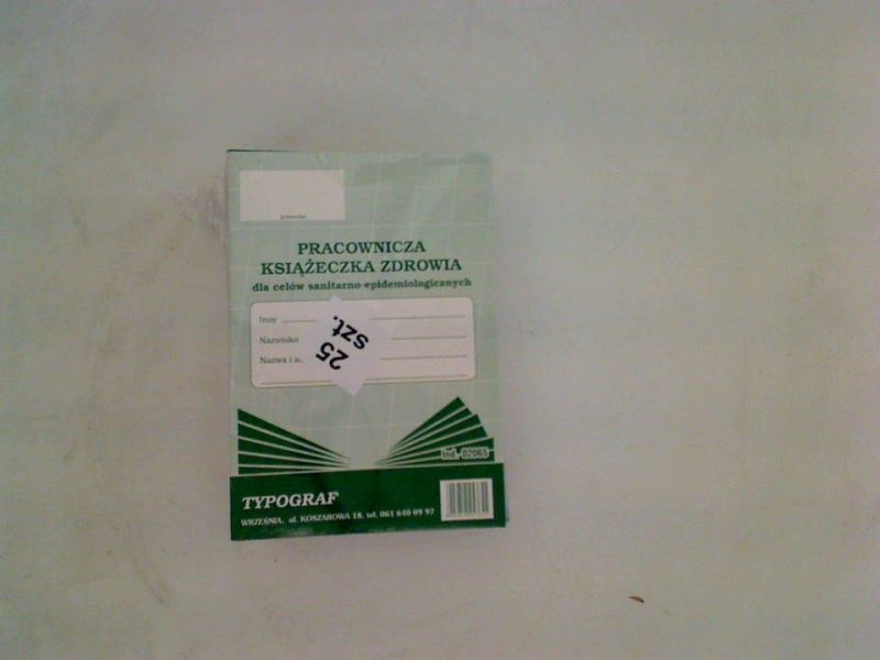 Typograf Druk książeczka zdrowia pracownika A6 80 (02065)
