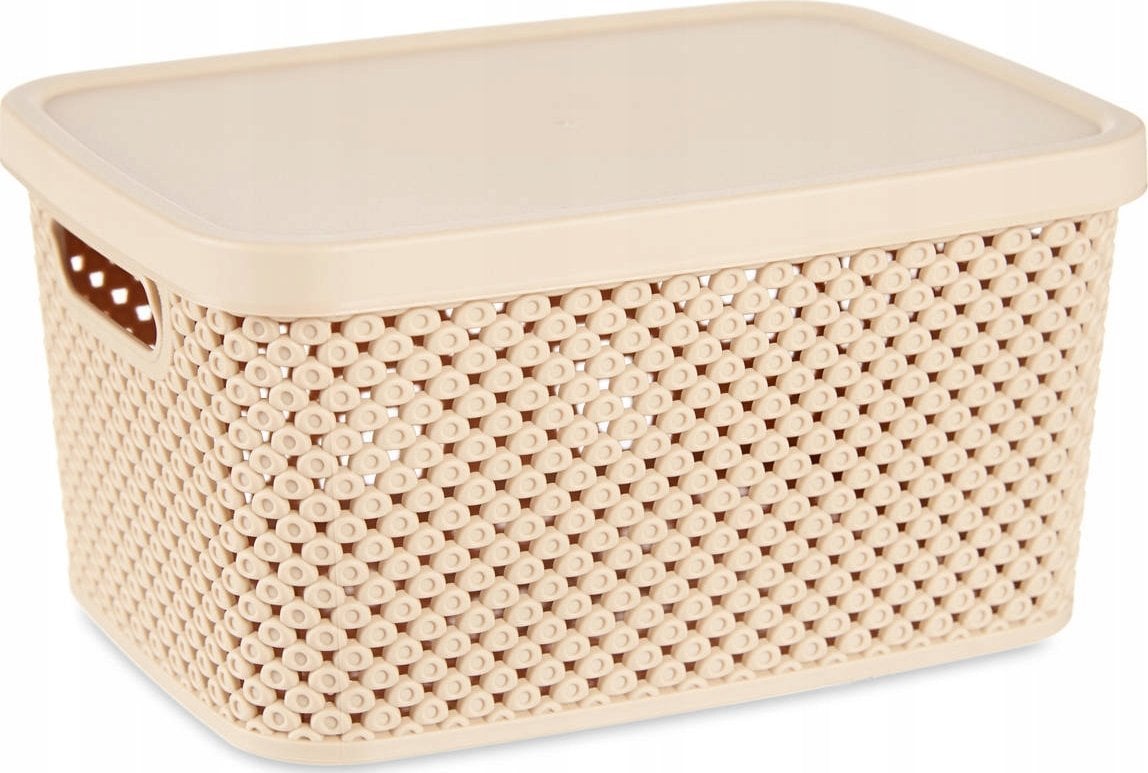 Kipit Koszyk plastikowy z pokrywką, organizer, 3,5 l