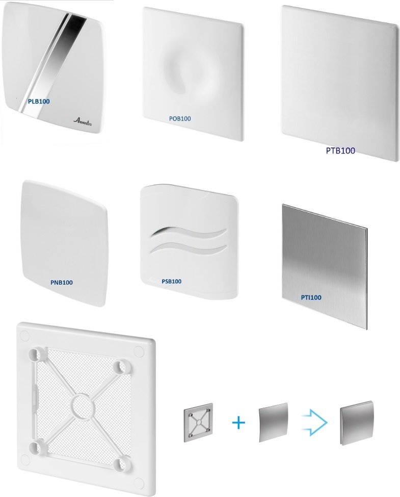 AWENTA Kratki wentylacyjne ozdobne różne kolory Awenta