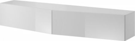 Cama Meble Szafka RTV VIGO SLANT 180cm (2x90) biały/biały poł