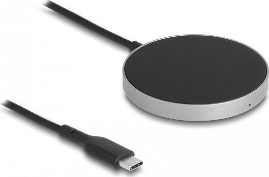 DeLOCK 66467 ładowarka do urządzeń przenośnych Smartfon, Smartwatch Czarny USB Bezprzewodowe ładowanie Szybkie ładowanie Wewnętrzna